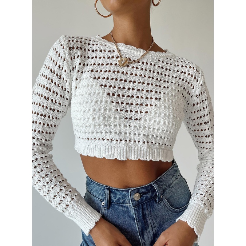 Terra Knit Sweater White