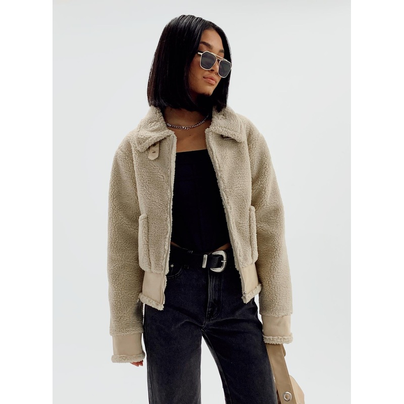 The Gordon Aviator Jacket Beige