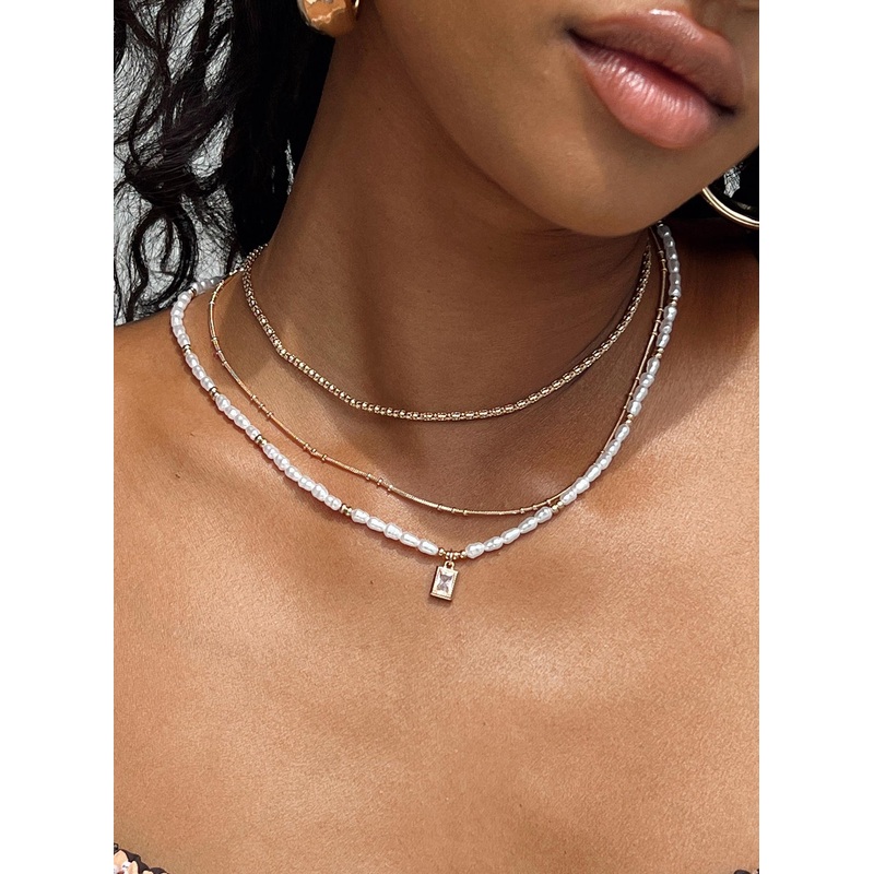 Zealy Necklace Gold / White