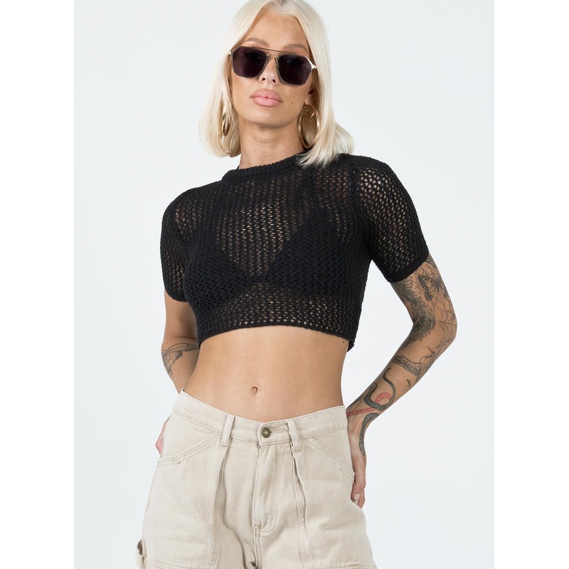 Anjie Top Black