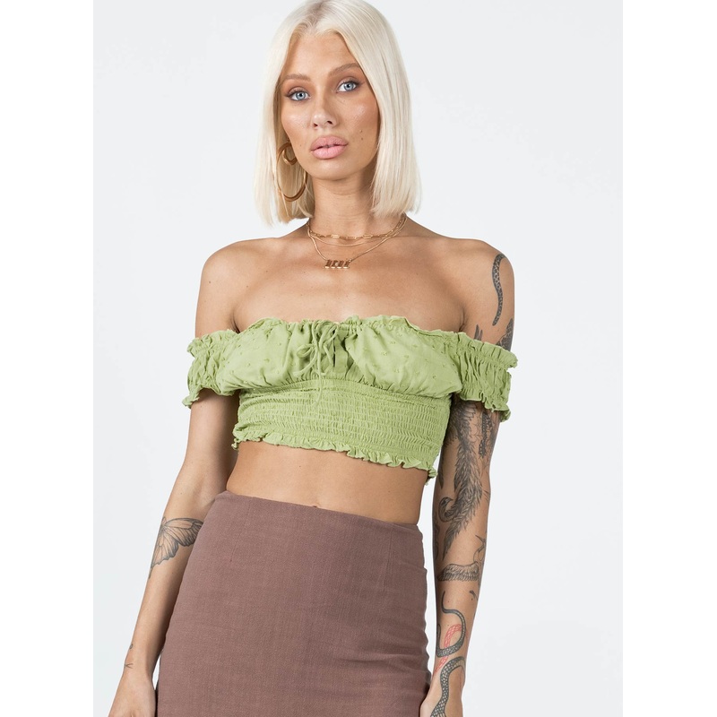 Asner Top Sage Green