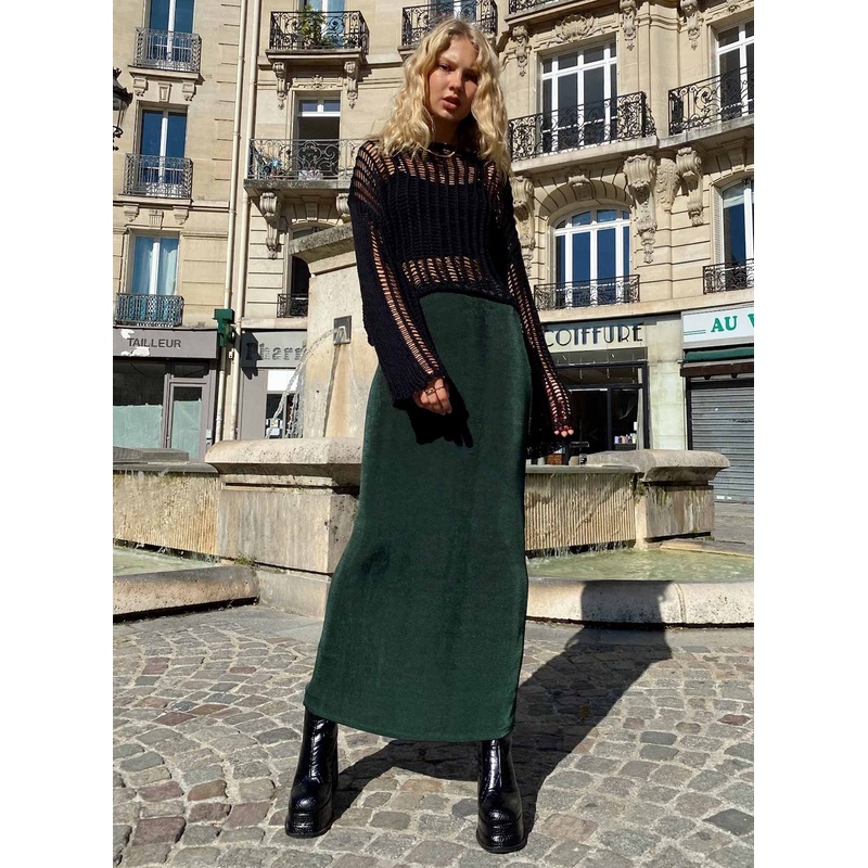 Harriette Maxi Skirt Forest Green