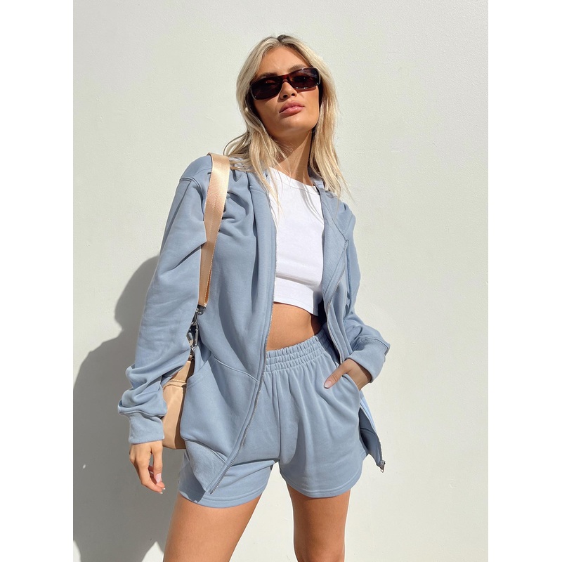 Hoda Zip Up Jacket Blue