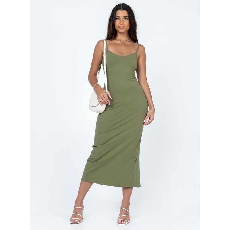 Jesy Maxi Dress Khaki