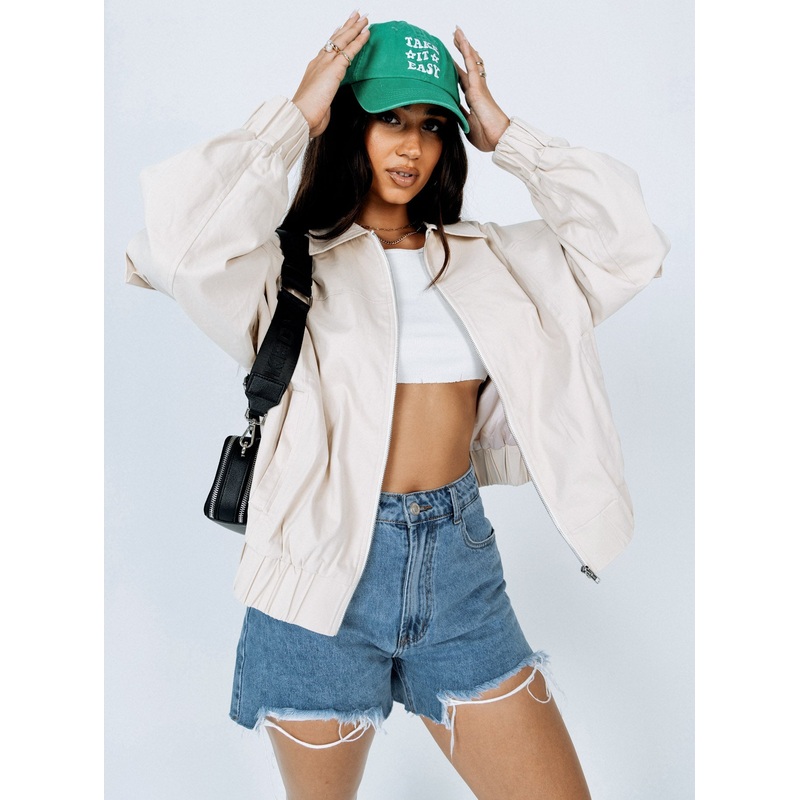 Saxon Dad Jacket Beige
