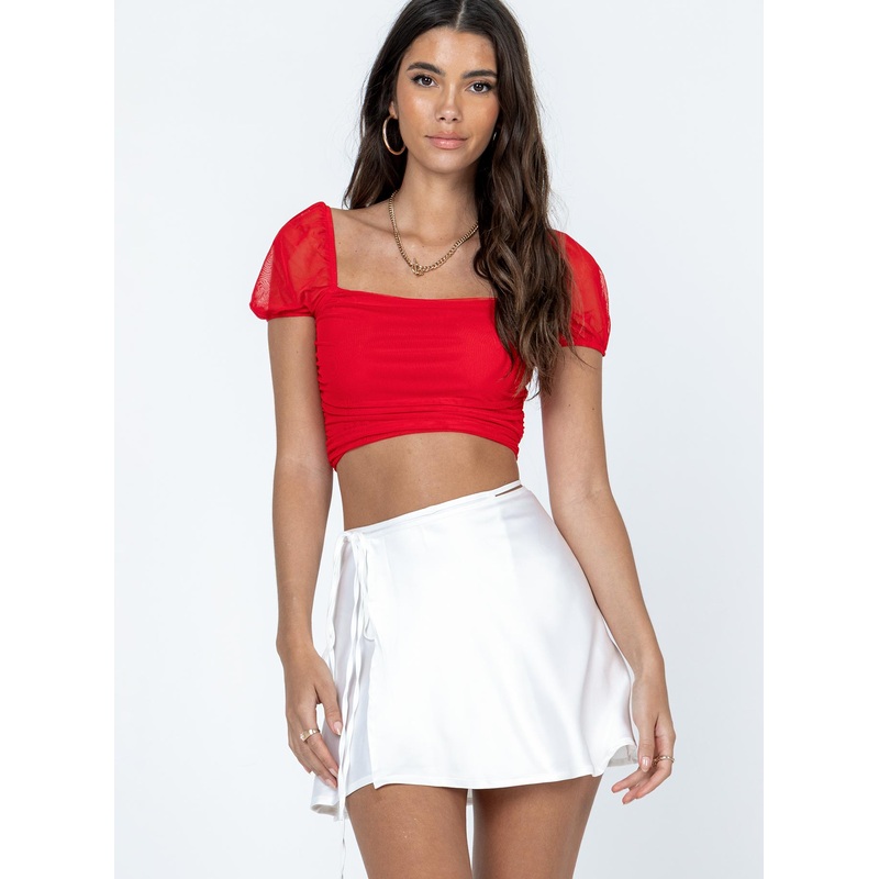 Skylar Mini Skirt White