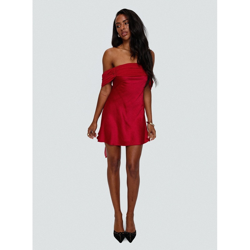 Adoration Mini Dress Red