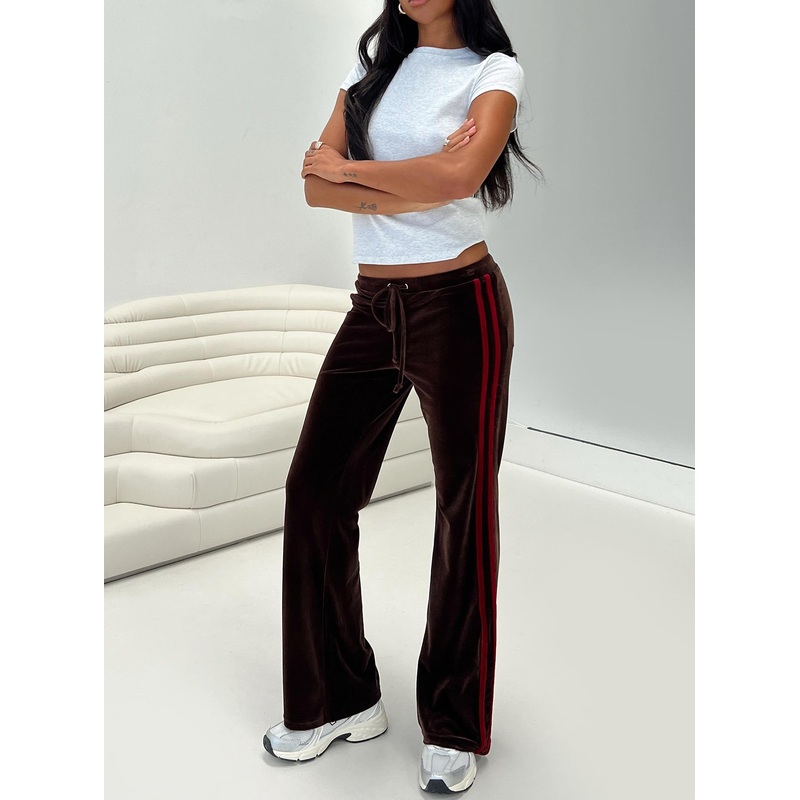 Belita Trouser Brown / Red