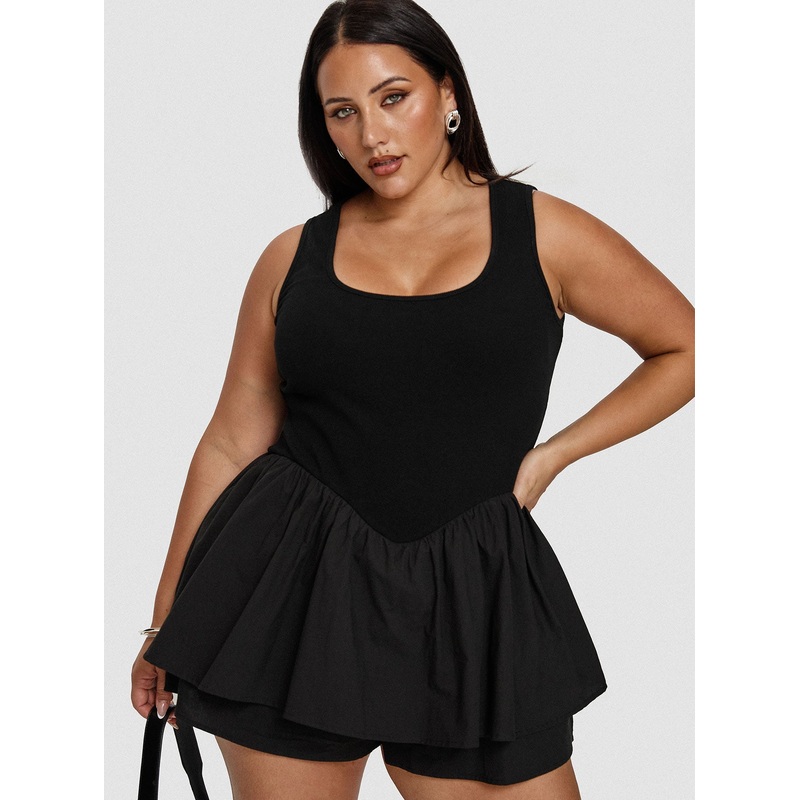 Inspiring Me Playsuit Black Curve
