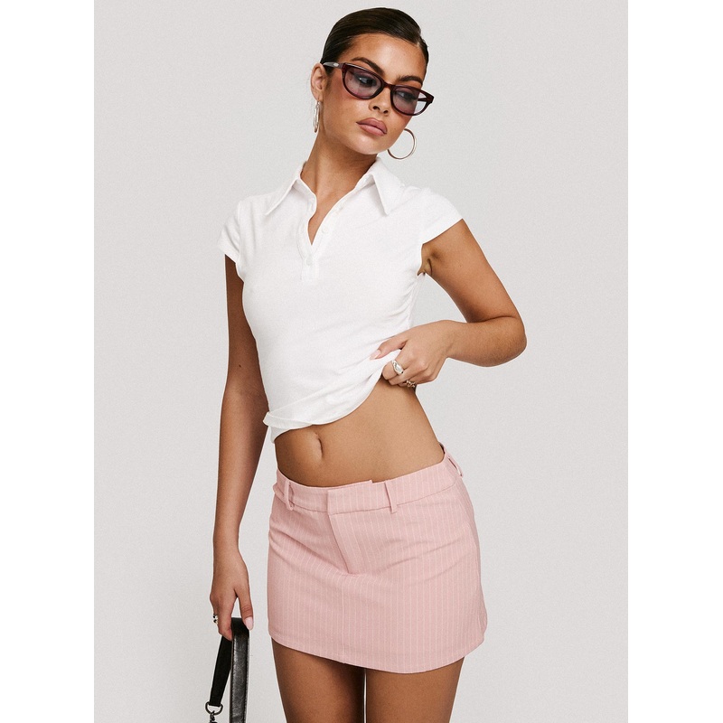Ladyfinger Mini Skirt Pink