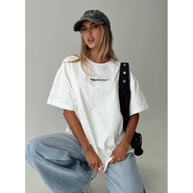 Power Play Active Oversized Tee White