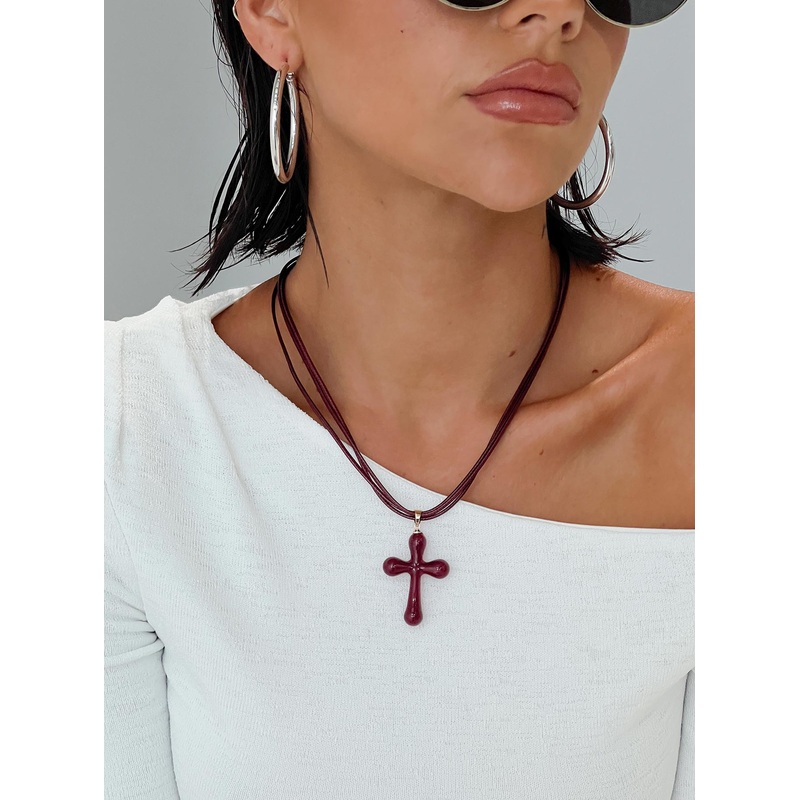 The Boy Is Mine Necklace Red
