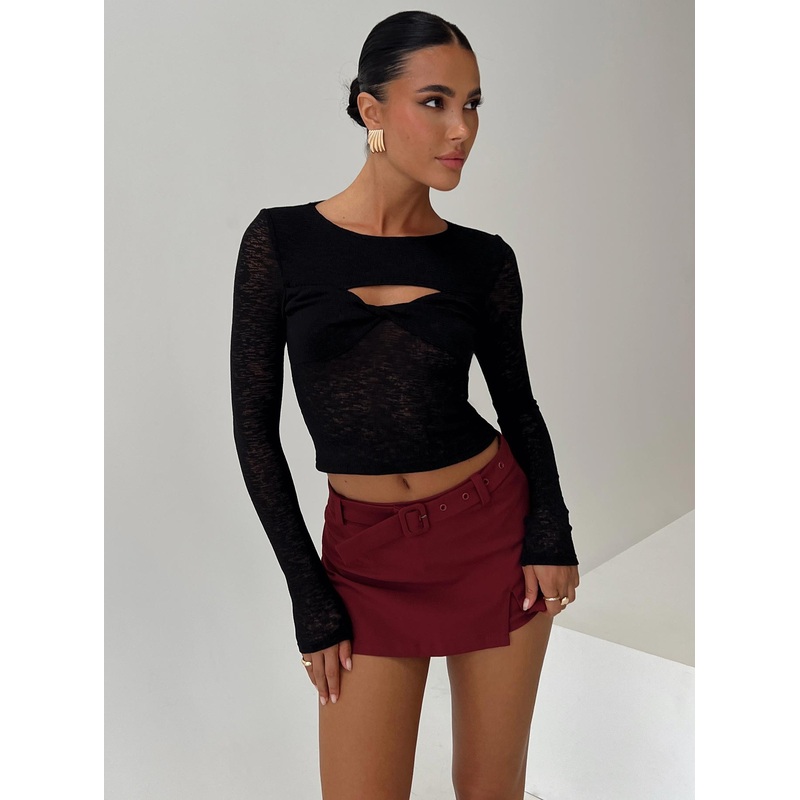 Volley Mini Skort Cherry Red Tall