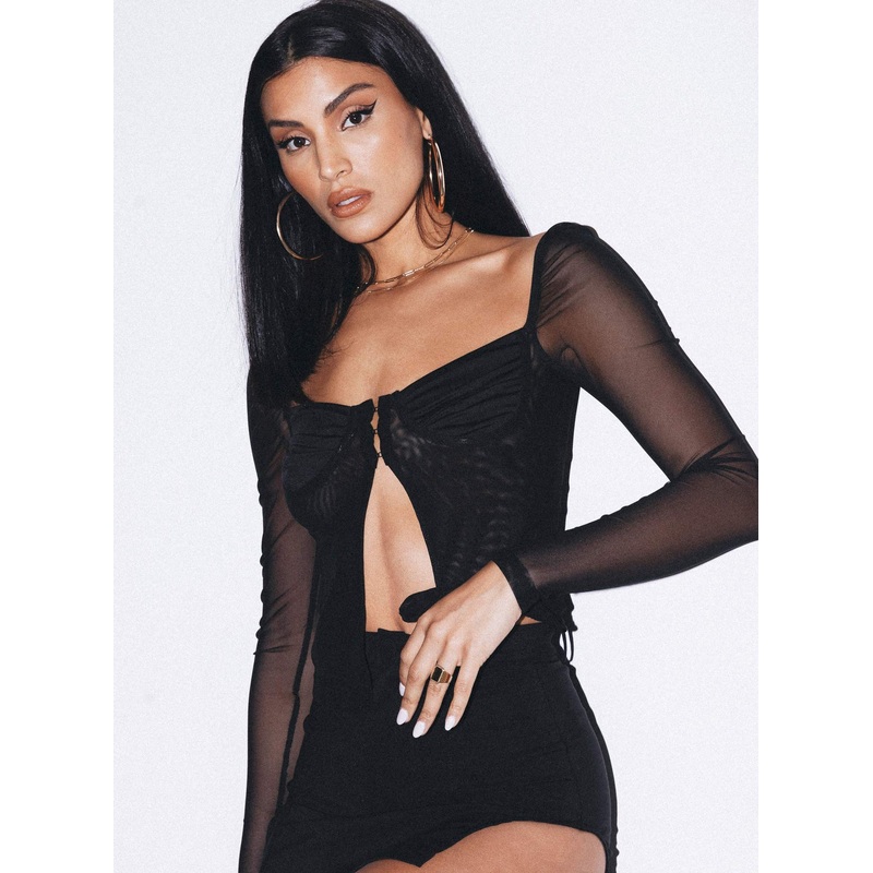 Bremmer Long Sleeve Top Black