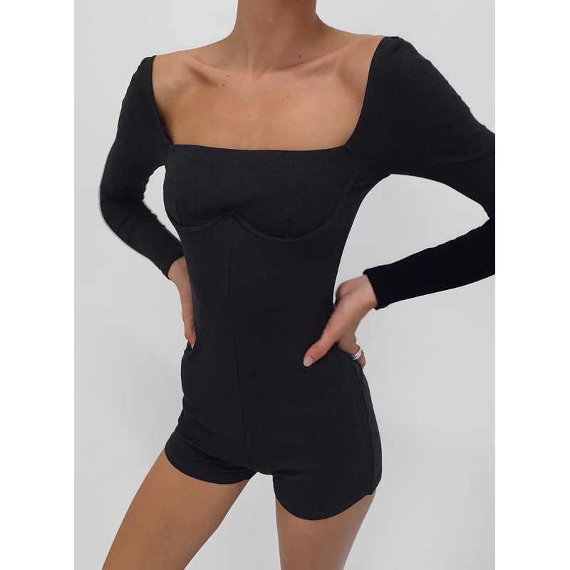 Jolie Playsuit Black