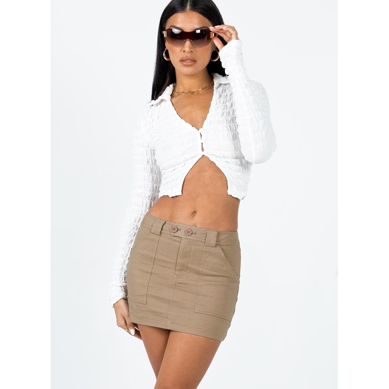 Josephine Mini Skirt Beige