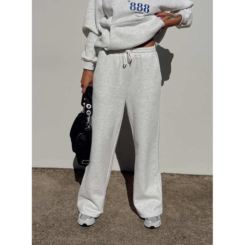 Kaiden Straight Leg Track Pant Grey