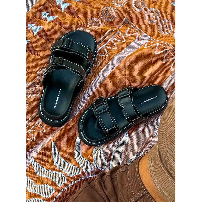 Ma Belle Sandals Contrast Stitch