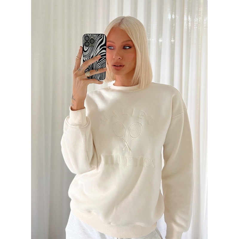 Malibu Athletics Sweatshirt Cream