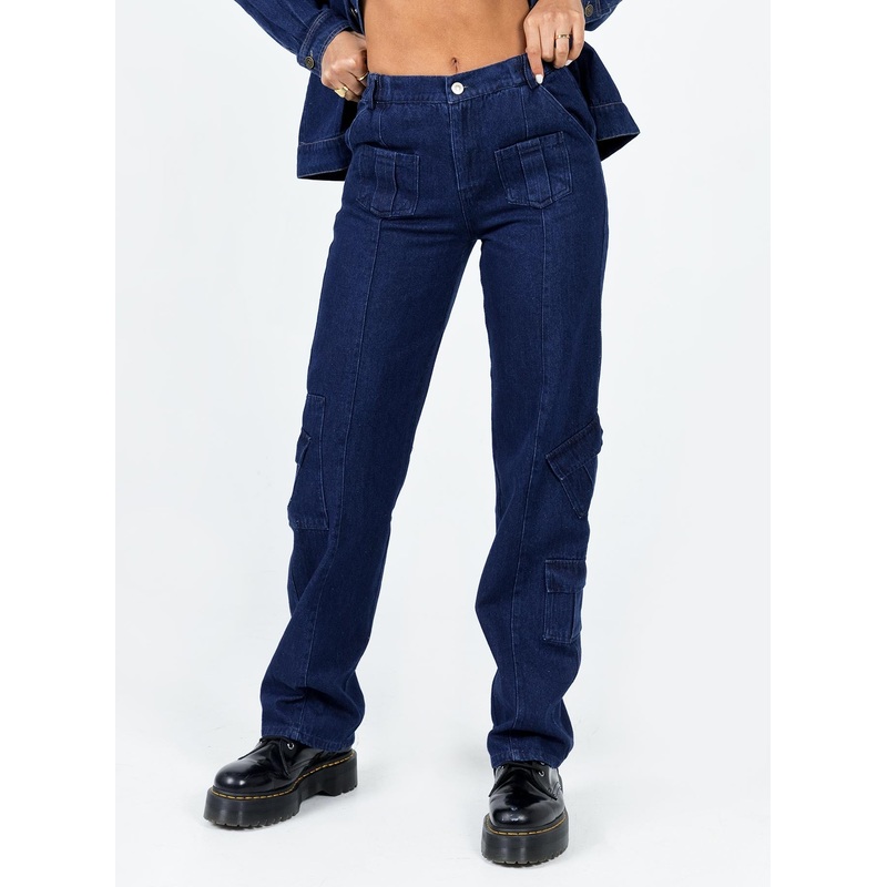 The Nina Cargo Jeans Denim