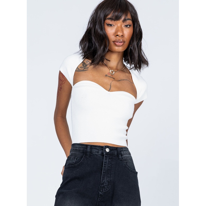 Alima Top White