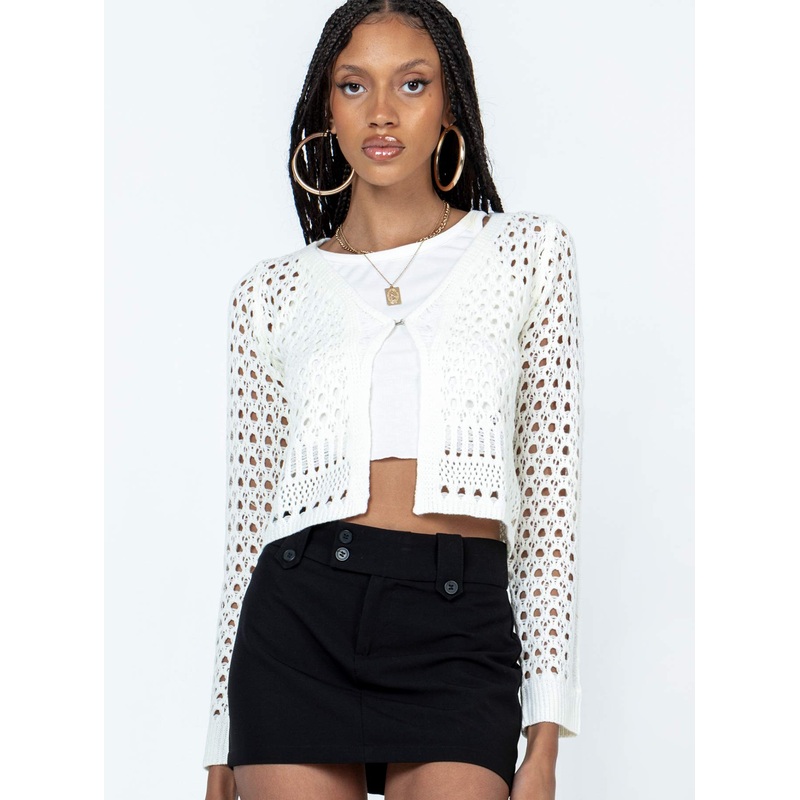 Dreya Cardigan White