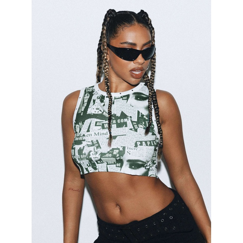 Garvie Newspaper Tank White