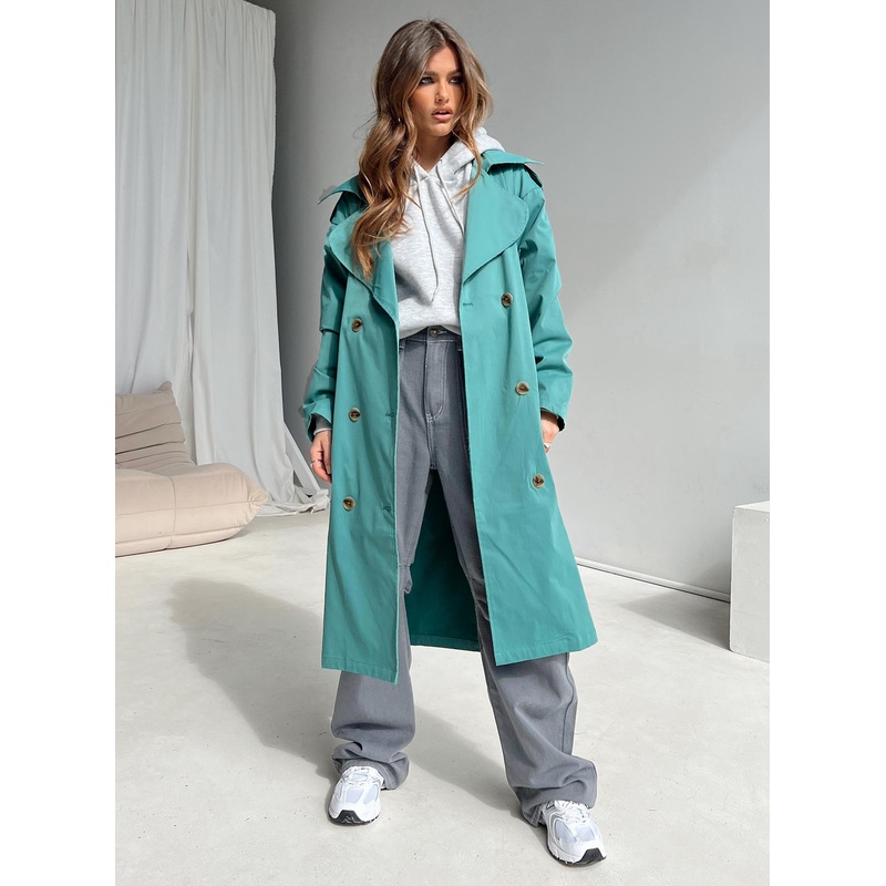 Jaycee Trench Coat Green