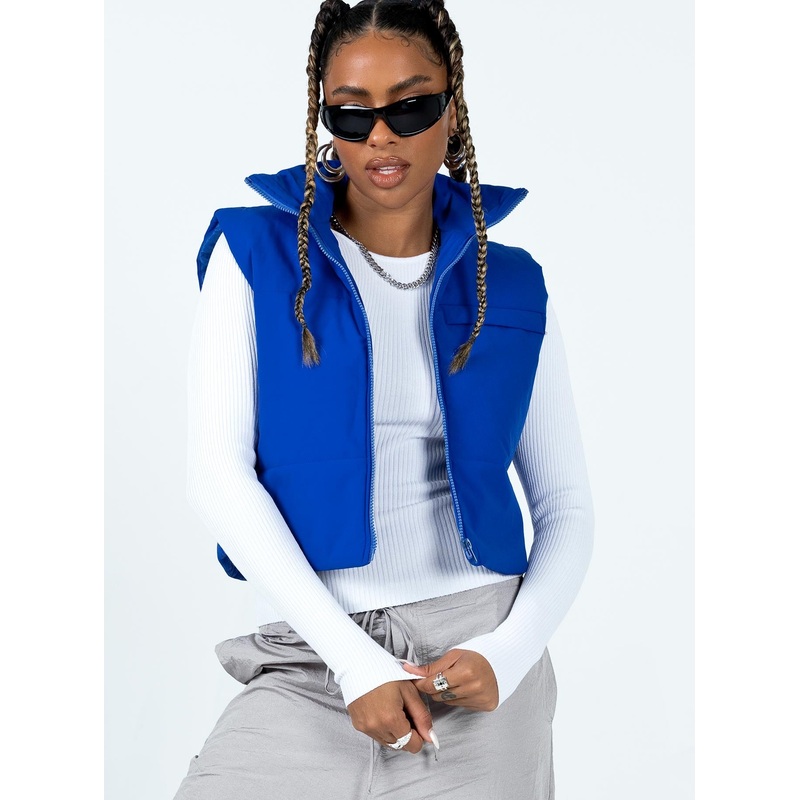 Kirby Puffer Vest Blue