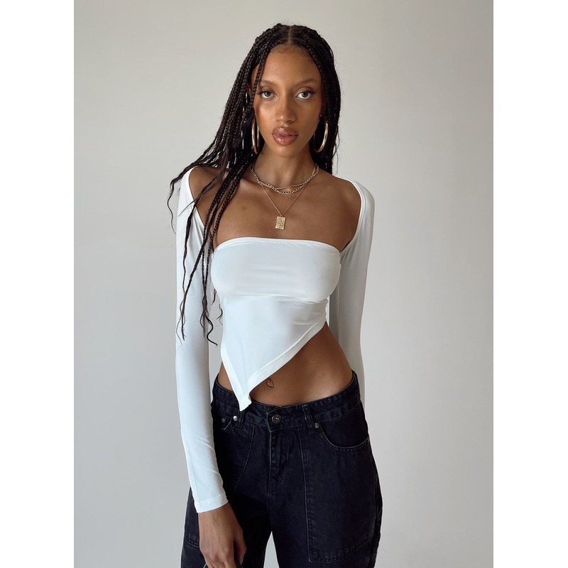 Koslo Bolero Top White