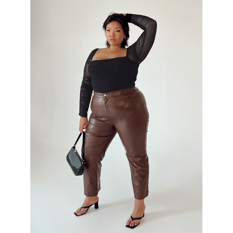 Love Lies Pants Brown Curve