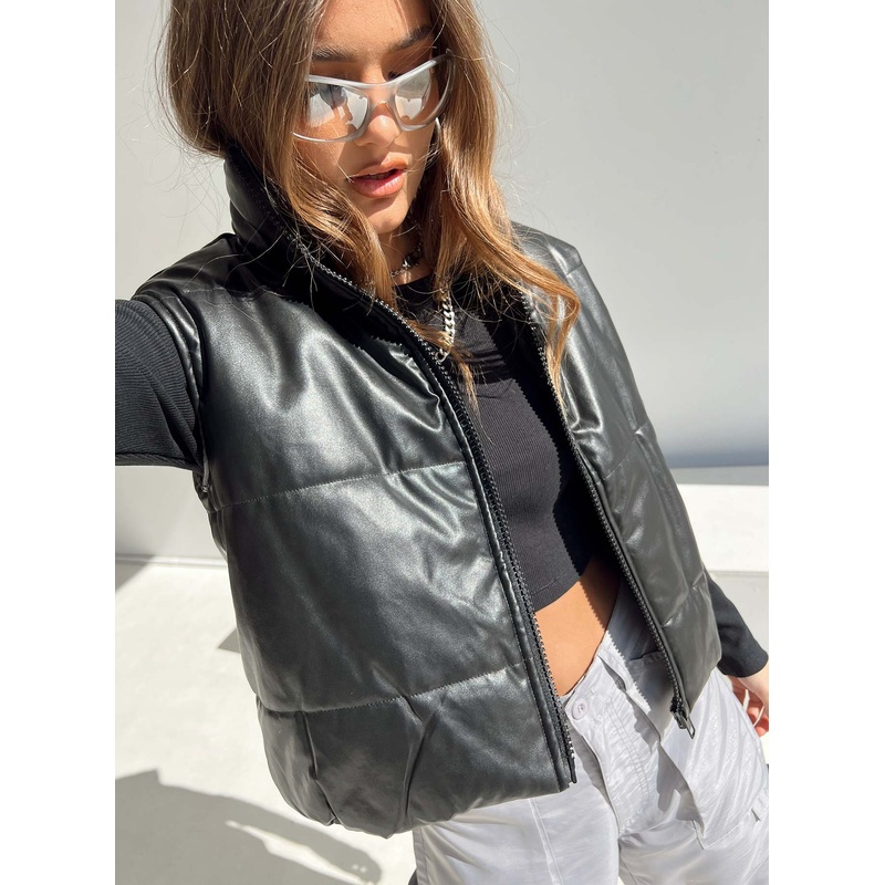 Maegan Puffer Vest Black