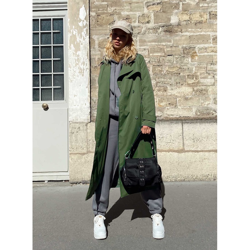 The Clarke Trench Coat Green