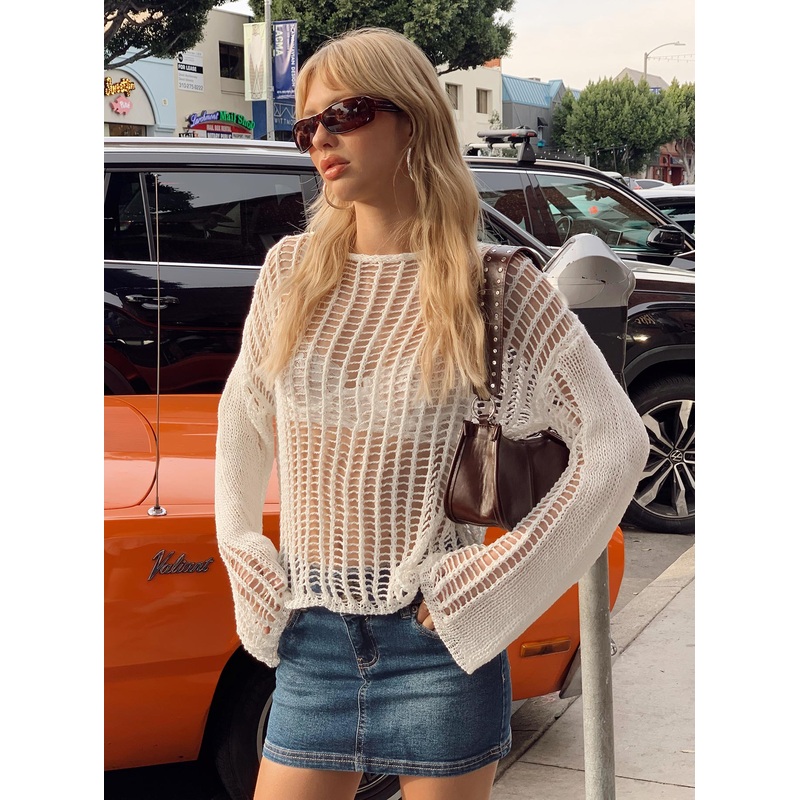 The Kennedy Sweater White