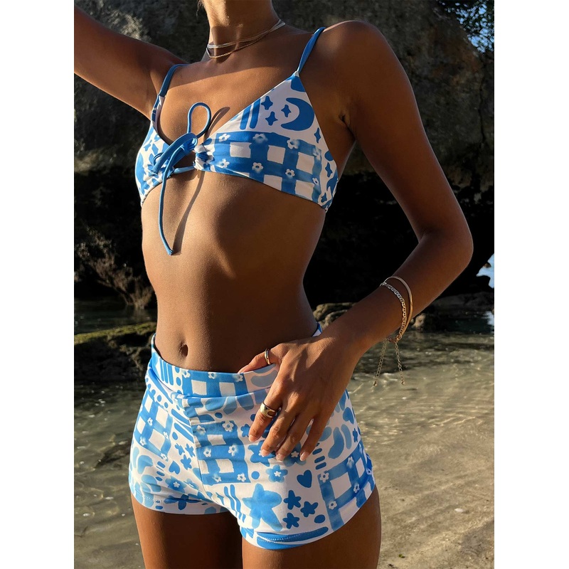 Tyla Swim Shorts Blue / White