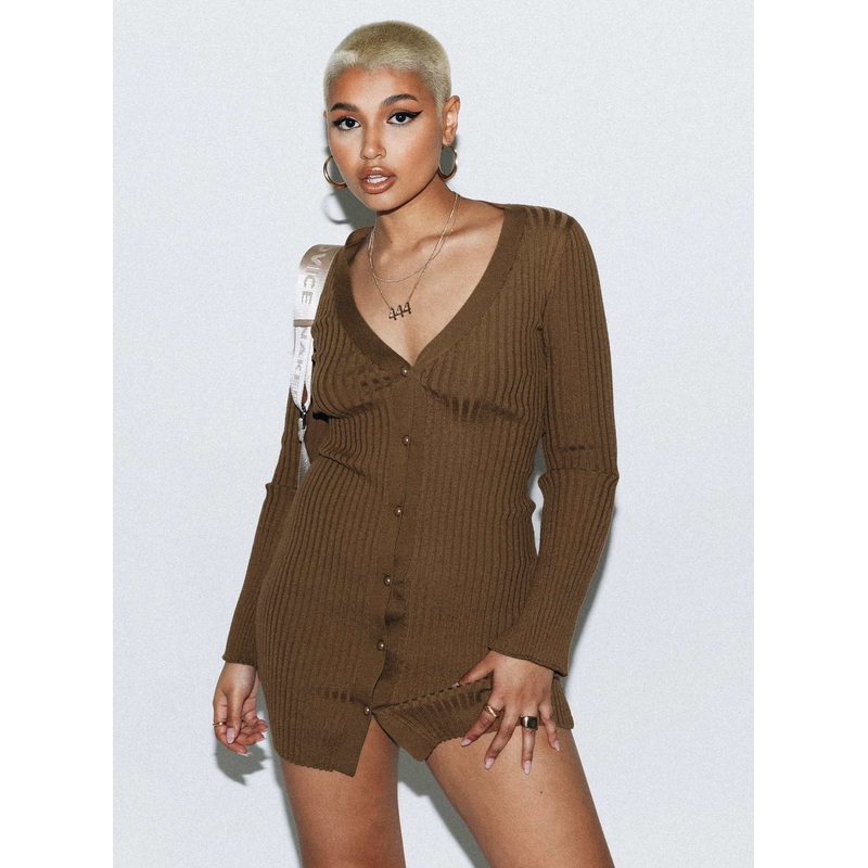 Arnie Mini Dress Brown