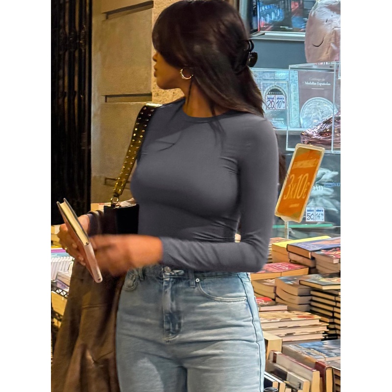 Arnim Long Sleeve Top Grey