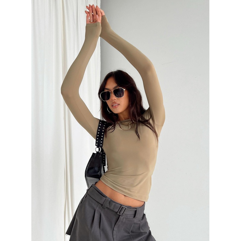 Arnim Long Sleeve Top Latte