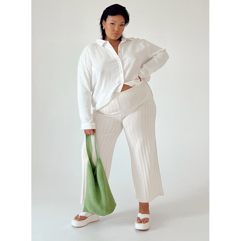 Augustus Pants Cream Curve
