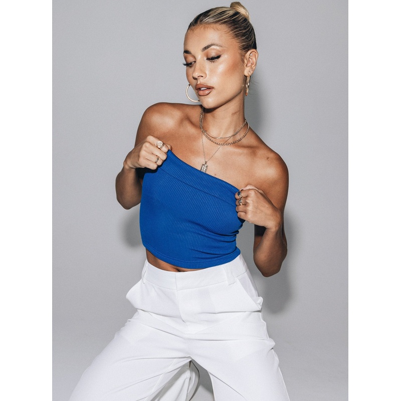 Bettany Tube Top Blue