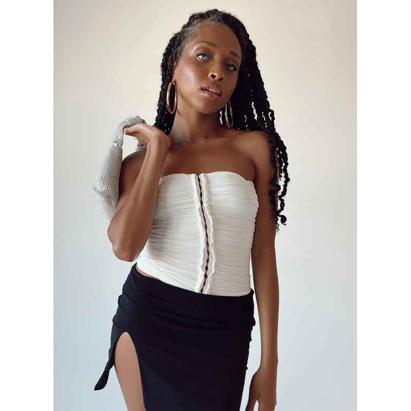 Geller Strapless Top White