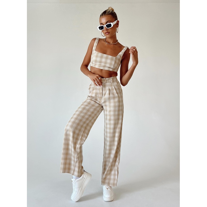 Huxley Set Beige Check
