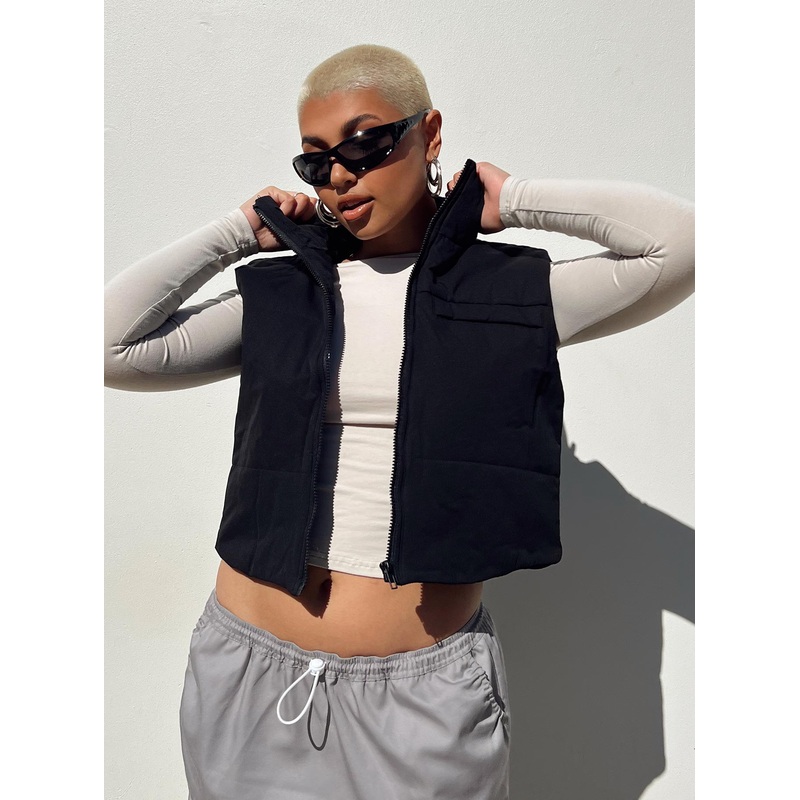 Kirby Puffer Vest Black