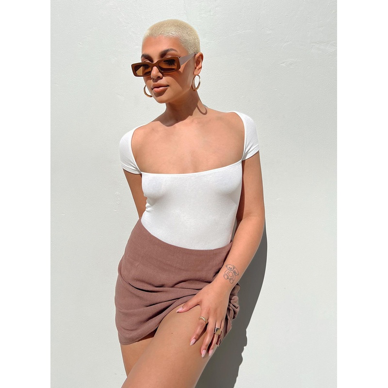 Langley Bodysuit White