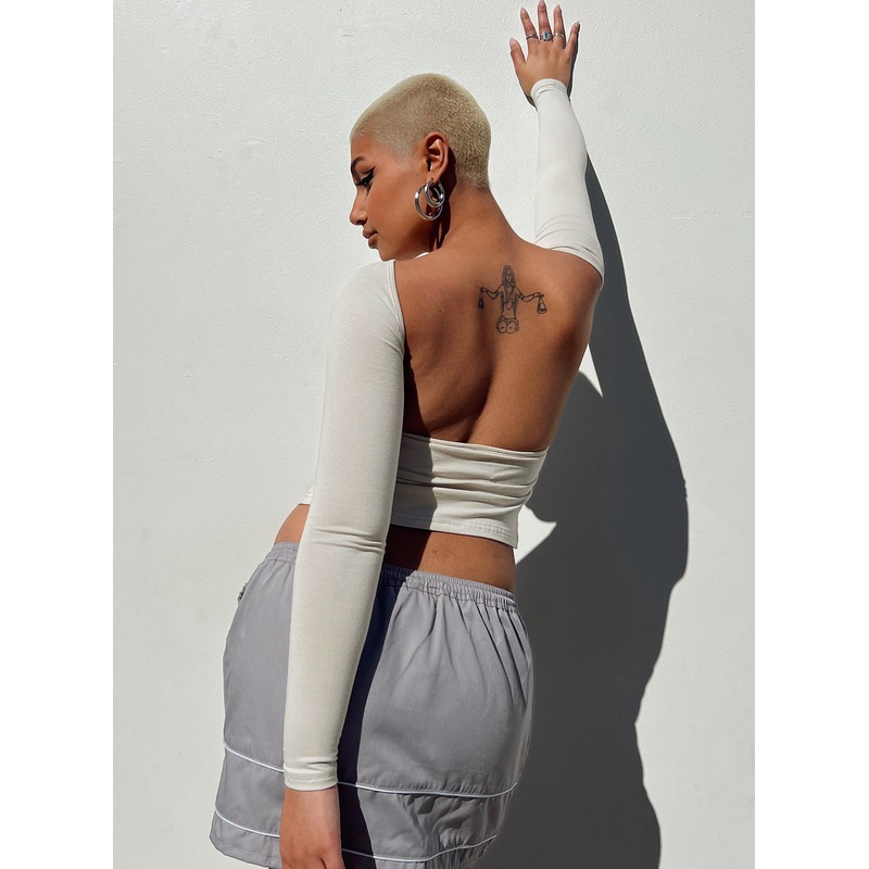 Rixie Long Sleeve Top Beige