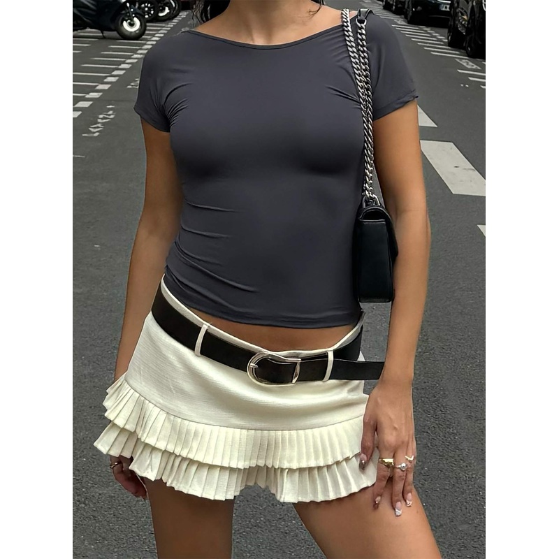 Rosalinda Top Grey