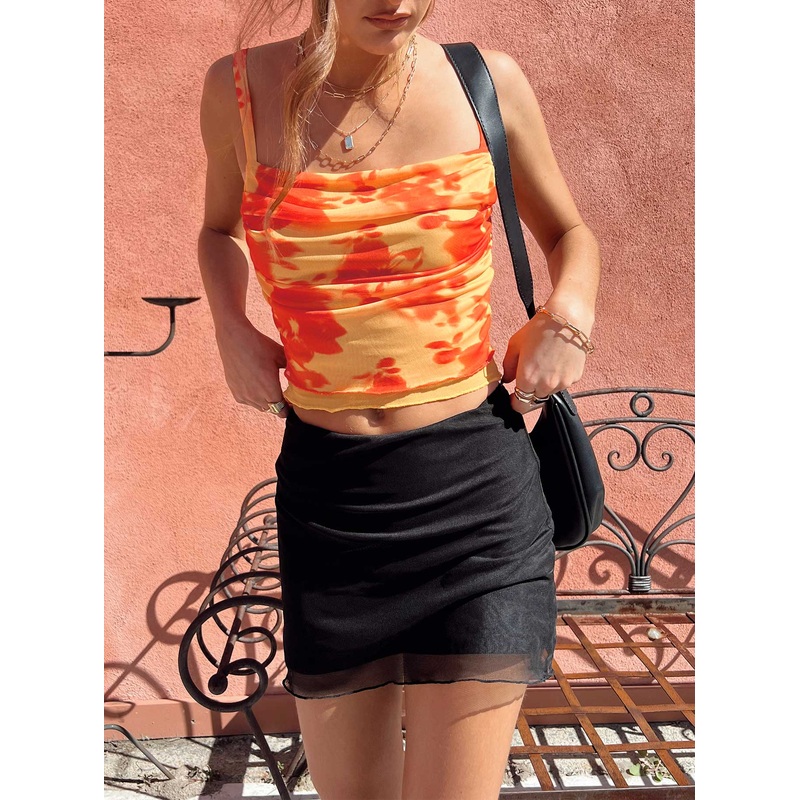 Selby Mesh Mini Skirt Black