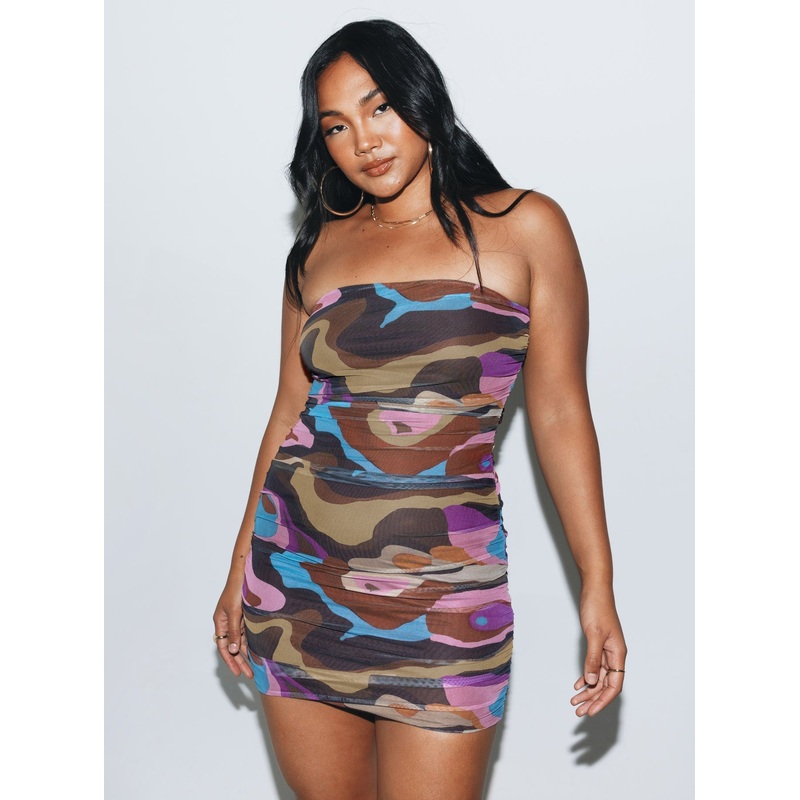 Azalea Strapless Mini Dress Multi