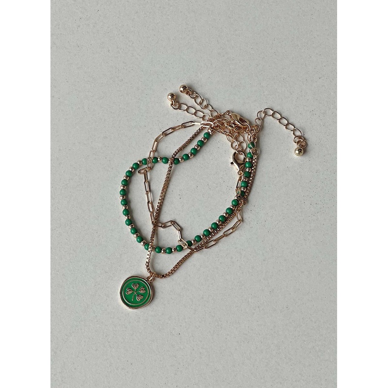 Julian Bracelet Gold / Green