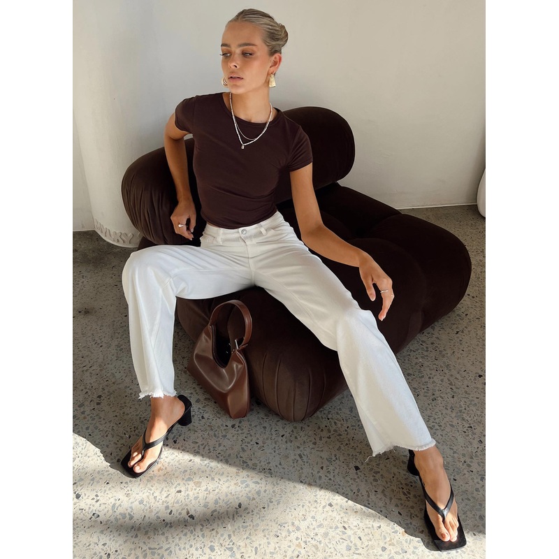 Kalinda Denim Jeans White